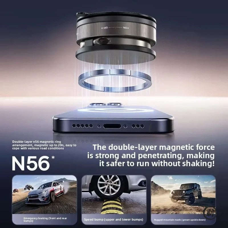 360° Vacuum Magnetic Phone Holder Suction Cup Car Mount with Foldable Stand LOT