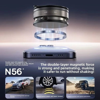 360° Vacuum Magnetic Phone Holder Suction Cup Car Mount with Foldable Stand LOT