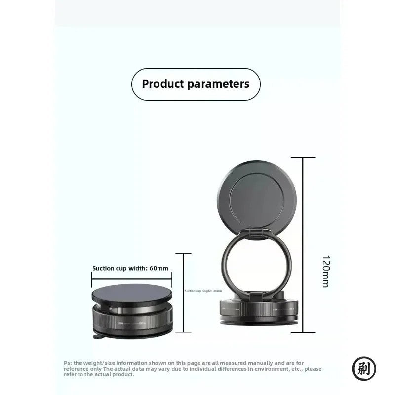 360° Vacuum Magnetic Phone Holder Suction Cup Car Mount with Foldable Stand LOT