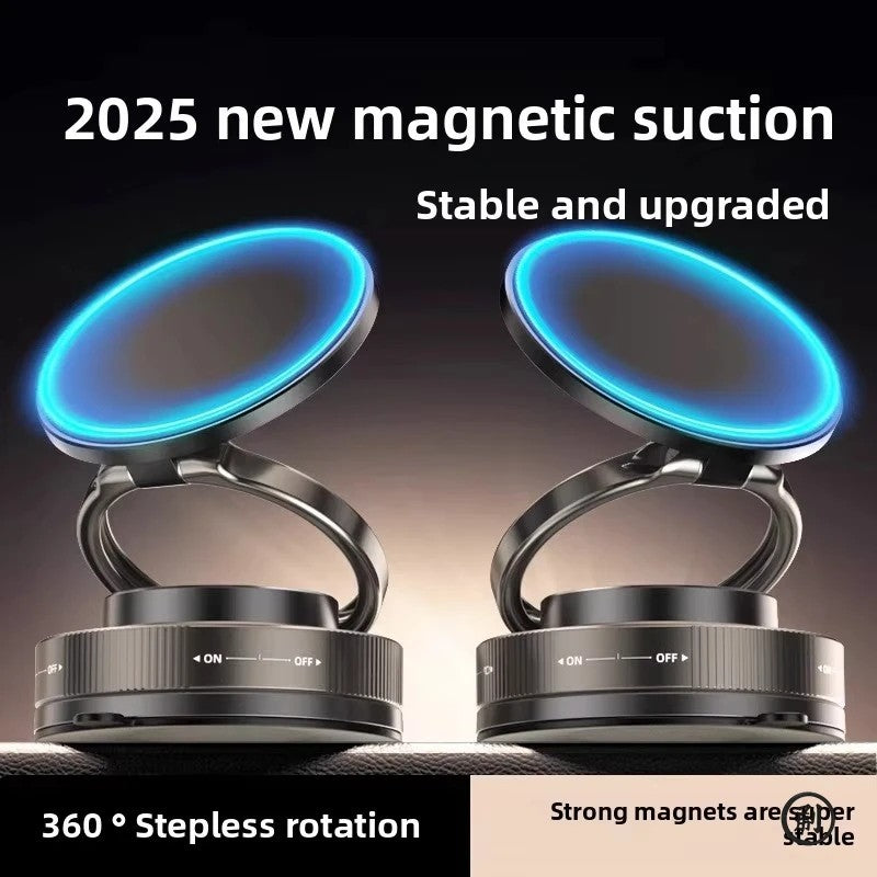 360° Vacuum Magnetic Phone Holder Suction Cup Car Mount with Foldable Stand LOT