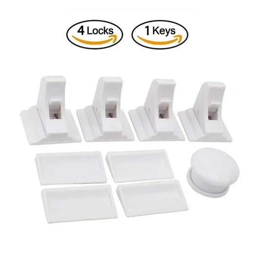Child Safety Lock with Magnetic Keep Your Kids Safe Children'S Lock Ideal Drawer Cabinet Door Safety for Toddler Baby Protection