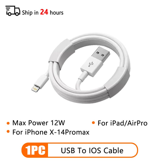 66W Type C PD 30W USB Cable for Apple Iphone 16 15 14 13 11 Pro Max 12 Mini 7 8 plus XS R Fast Charging USB C Cable Charge Wire